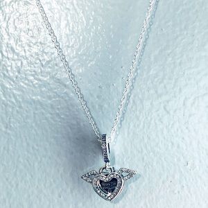 Brand new Pandora Heart and Angle wings Necklace